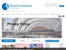 Tablet Screenshot of blanchardstowncentre.ie